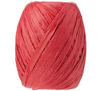 Eleganza 8 mm x 30 m Paper Raffia for Variety of Craft Projects and Gift Wrapping, No.16 Red