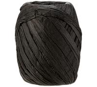 Eleganza 8 mm x 30 m Paper Raffia for Variety of Craft Projects and Gift Wrapping, No.20 Black