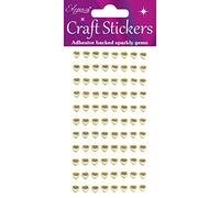 Eleganza 88-Piece Pearl Hearts, Synthetic Material, Gold No.35, 16.5 x 7.6 x 0.2 cm