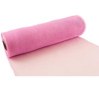 Eleganza Deco Mesh 25cm x 9.1m Light Pink No.21, Synthetic Material, 25 cm x 9.1 m
