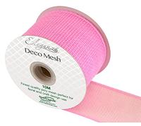 Eleganza Deco Mesh 63mm x 10m Light Pink No.21, Synthetic Material, 63 mm x 10 m