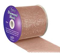 Eleganza Diamond Mesh 12cm x 1m Rose Gold Cut Length