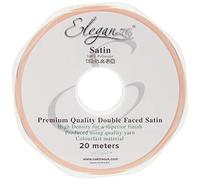 ELEGANZA Double Faced Satin 10mm x 20m Champagne Gold No.64, 10 mm x 20 m