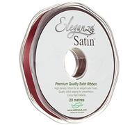 Eleganza Double Faced Satin 10mm x 20m Chocolate No.58, 10 mm x 20 m