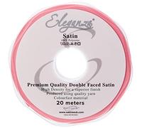 ELEGANZA Double Faced Satin 10mm x 20m Classic Pink No.07, 10 mm x 20 m