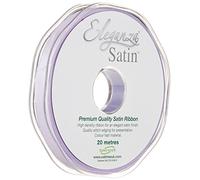 ELEGANZA Double Faced Satin 10mm x 20m Lavender No.45, 10 mm x 20 m