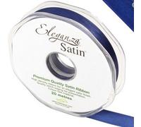 ELEGANZA Double Faced Satin 10mm x 20m Midnight Blue No.19, 10 mm x 20 m