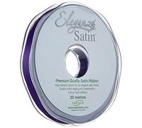 ELEGANZA Double Faced Satin 10mm x 20m Plum No.49, 10 mm x 20 m