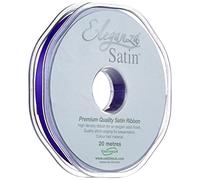 ELEGANZA Double Faced Satin 10mm x 20m Purple No.36, 10 mm x 20 m