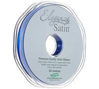 ELEGANZA Double Faced Satin 10mm x 20m Royal Blue No.18, 10 mm x 20 m