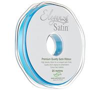 ELEGANZA Double Faced Satin 10mm x 20m Turquoise No.55, Turquiose, 10 mm x 20 m