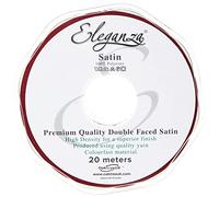 Eleganza Double Faced Satin 15mm x 20m Claret No.31, 15 mm x 20 m