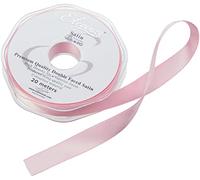 ELEGANZA Double Faced Satin 15mm x 20m Classic Pink No.07, 15 mm x 20 m