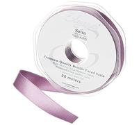 ELEGANZA Double Faced Satin 15mm x 20m Damson No.48, 15 mm x 20 m