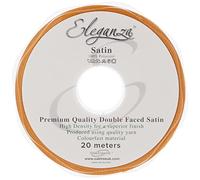 ELEGANZA Double Faced Satin 15mm x 20m Gold No.35, 15 mm x 20 m