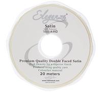 ELEGANZA Double Faced Satin 15mm x 20m Ivory No.61