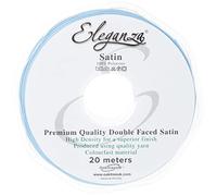 ELEGANZA Double Faced Satin 15mm x 20m Lt. Blue No.25, LT.Blue