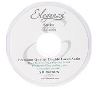 ELEGANZA Double Faced Satin 15mm x 20m White No.01