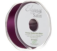 ELEGANZA Double Faced Satin 25mm x 20m Aubergine No.32
