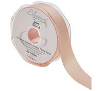 ELEGANZA Double Faced Satin 25mm x 20m Champagne Gold No.64, 25 mm x 20 m