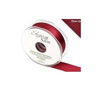 ELEGANZA Double Faced Satin 25mm x 20m Claret No.31, 25 mm x 20 m