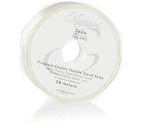 ELEGANZA Double Faced Satin 25mm x 20m Ivory No.61