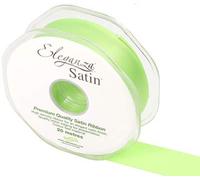 ELEGANZA Double Faced Satin 25mm x 20m Lime Green No.14, 25 mm x 20 m