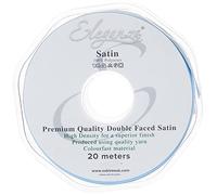 ELEGANZA Double Faced Satin 25mm x 20m Lt. Blue No.25, LT.Blue, 25 mm x 20 m