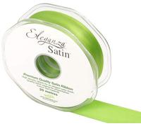 ELEGANZA Double Faced Satin 25mm x 20m Pistachio No.27, 25 mm x 20 m