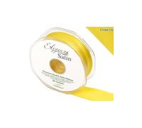 ELEGANZA Double Faced Satin 25mm x 20m Yellow No.11, 25 mm x 20 m