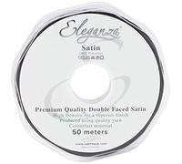 ELEGANZA Double Faced Satin 3mm x 50m Black No.20, 3 mm x 5 0m