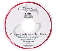 Eleganza Double Faced Satin 3mm x 50m Deep Cerise No.30, 3 mm x 5 0m