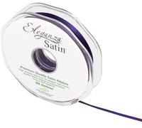 ELEGANZA Double Faced Satin 3mm x 50m Plum No.49, 3 mm x 5 0m