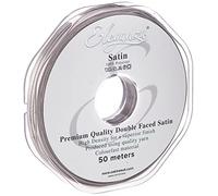 ELEGANZA Double Faced Satin 3mm x 50m Silver No.24, 3 mm x 5 0m