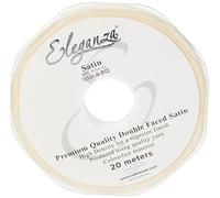 ELEGANZA Double Faced Satin Ribbon 6mm x 20m Cream No.62