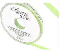 ELEGANZA Double Faced Satin Ribbon 6mm x 20m Lime Green No.14