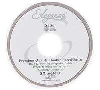 ELEGANZA Double Faced Satin 6mm x 20m Silver No.24, 6 mm