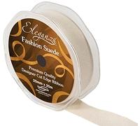 Eleganza Fashion Suede Cut Edge 25mm x 20m Cream No.62