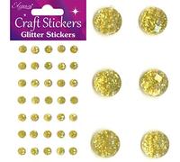 Eleganza Glitter Gems-8mm, Synthetic Material, Gold, 16.4 x 7.5 x 0.3 cm