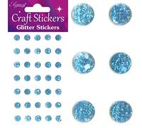 Eleganza Glitter Gems, Synthetic Material, Light Blue, 16.5 x 7.6 x 0.2 cm