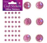 Eleganza Glitter Gems, Synthetic Material, Pink, 16.5 x 7.6 x 0.2 cm