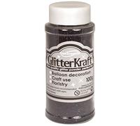 ELEGANZA Glitter Kraft Fine Glitter 100g Bottle Black Quartz