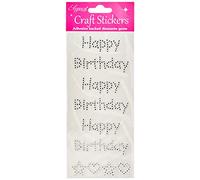 Eleganza Happy Birthday Stickers, One Size