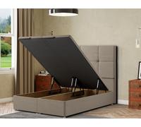 Eleganza Home Jacob Ottoman Bed Floor Standing - Linen in Beige | Size: Super King Eleganza Home Beige Super King