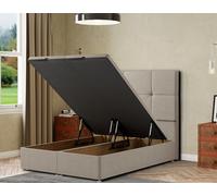 Eleganza Home Jacob Ottoman Bed Floor Standing - Malham Weave in Cream | Size: Single Eleganza Home Cream Single