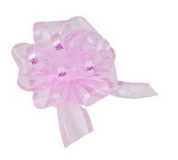 Eleganza Light Pink 50mm Organza Pull Bow (Pack of 2)