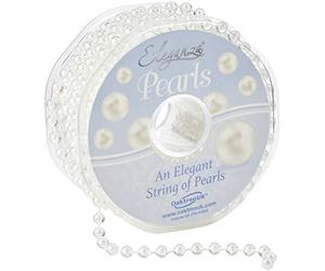 Eleganza No.42 Pearl Bead String, Plastic, Iridescent, 6 mm x 10 m