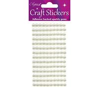 ELEGANZA No.61 Pearls Ivory Craft Stickers, Synthetic Material, Beige, 16.5 x 7.6 x 0.4 cm