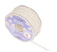 Eleganza Pearl Bead String 6mm x 10m White No. 1, 0.3x0.3x1.05 cm