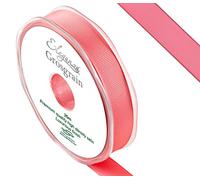 ELEGANZA Premium Quality Grosgrain Ribbon, Satin, Coral, 11 x 11 x 2 cm